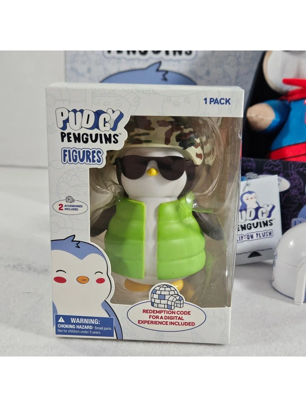 Pudgy Penguins Plush Toy Set Figure Box Clip & Accessories Bundle